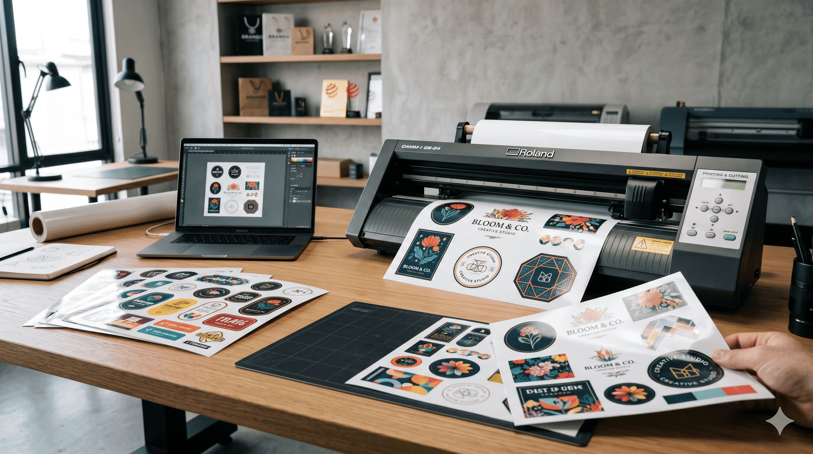 Vibrant printed marketing materials and colour proofs